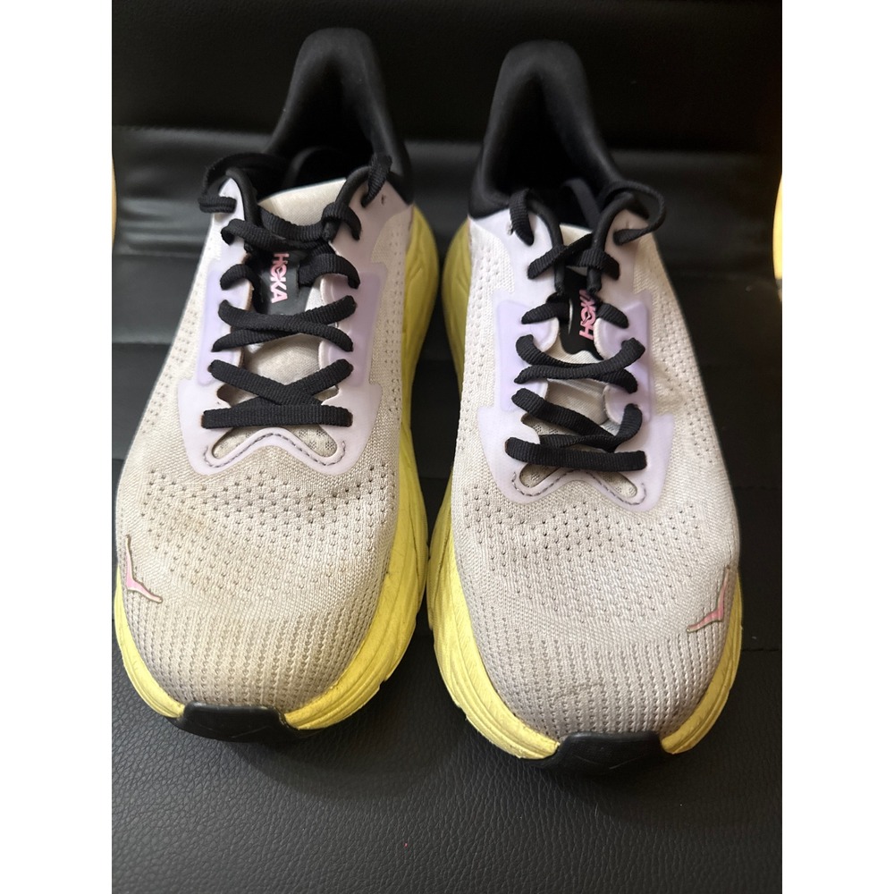 Hoka Arahi 7 Womens Running Shoes Starlight Glow / Yuzu Colorway Sz 8 ‎ Sneakers